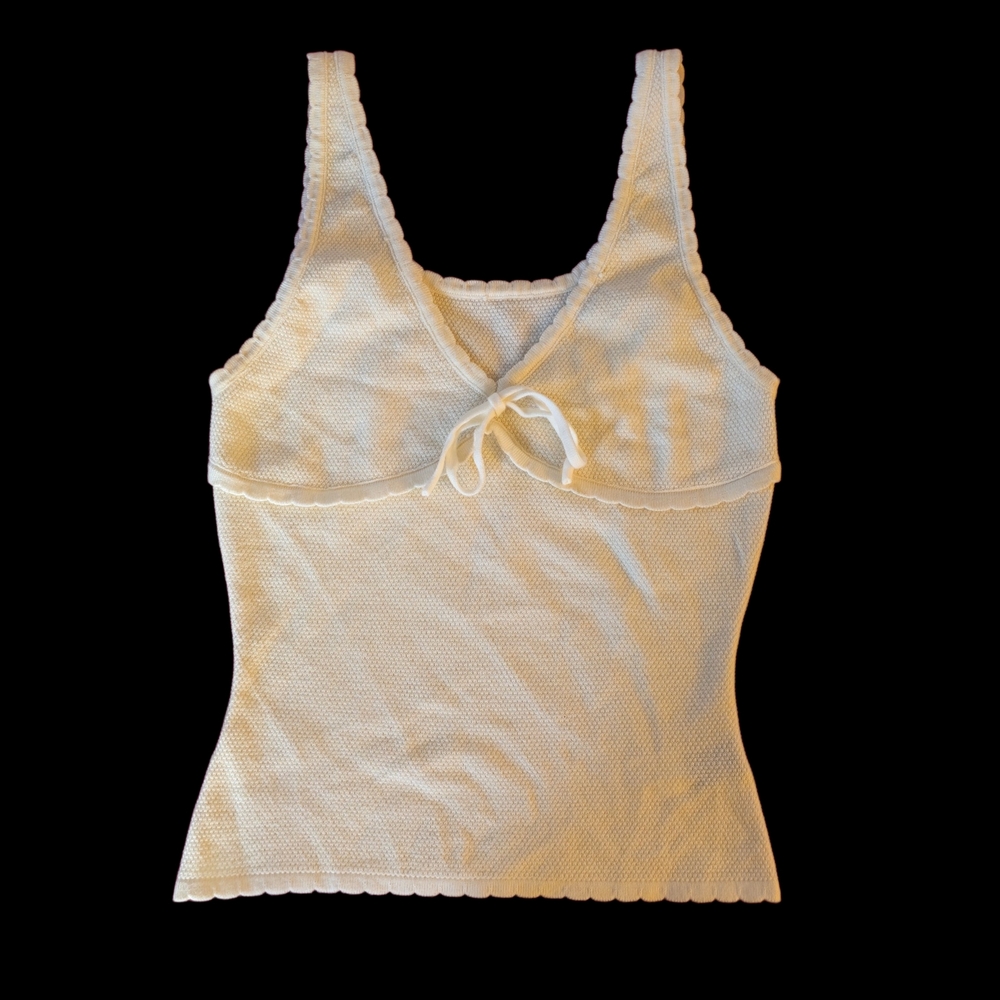 Elegant Cream Sleeveless Top